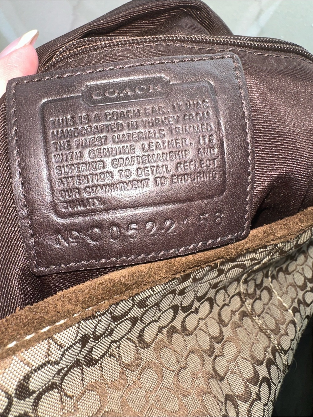 Vintage Coach brown soho signature print shoulder bag - Picture 8 of 8
